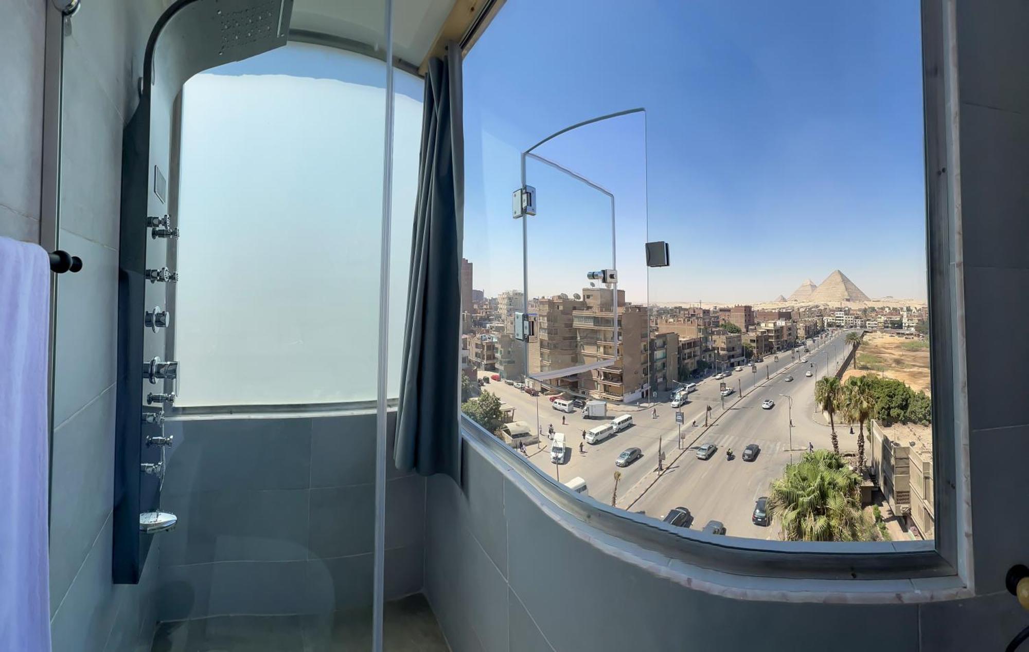 לינה וארוחת בוקר Nazlet el-Sîsi Imperial Pyramids Heights View מראה חיצוני תמונה