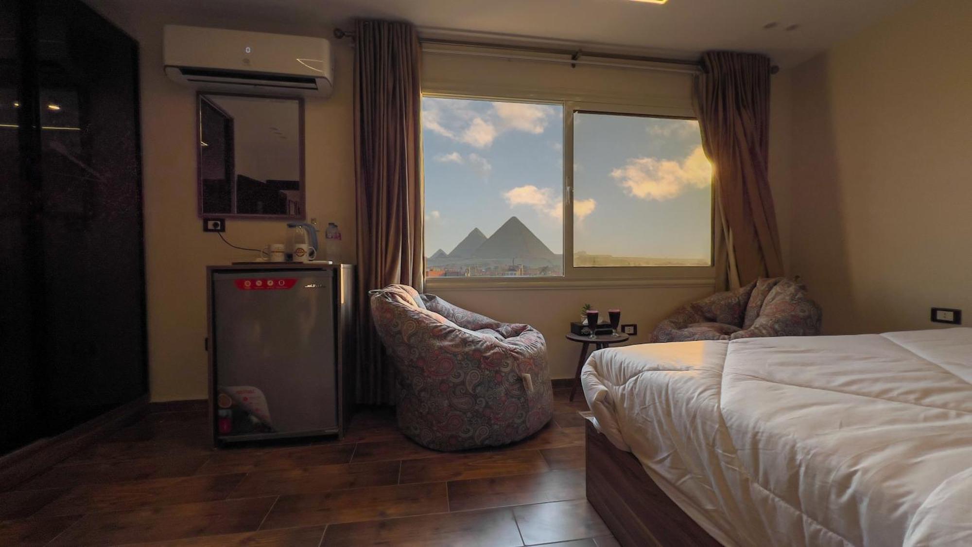 לינה וארוחת בוקר Nazlet el-Sîsi Imperial Pyramids Heights View מראה חיצוני תמונה