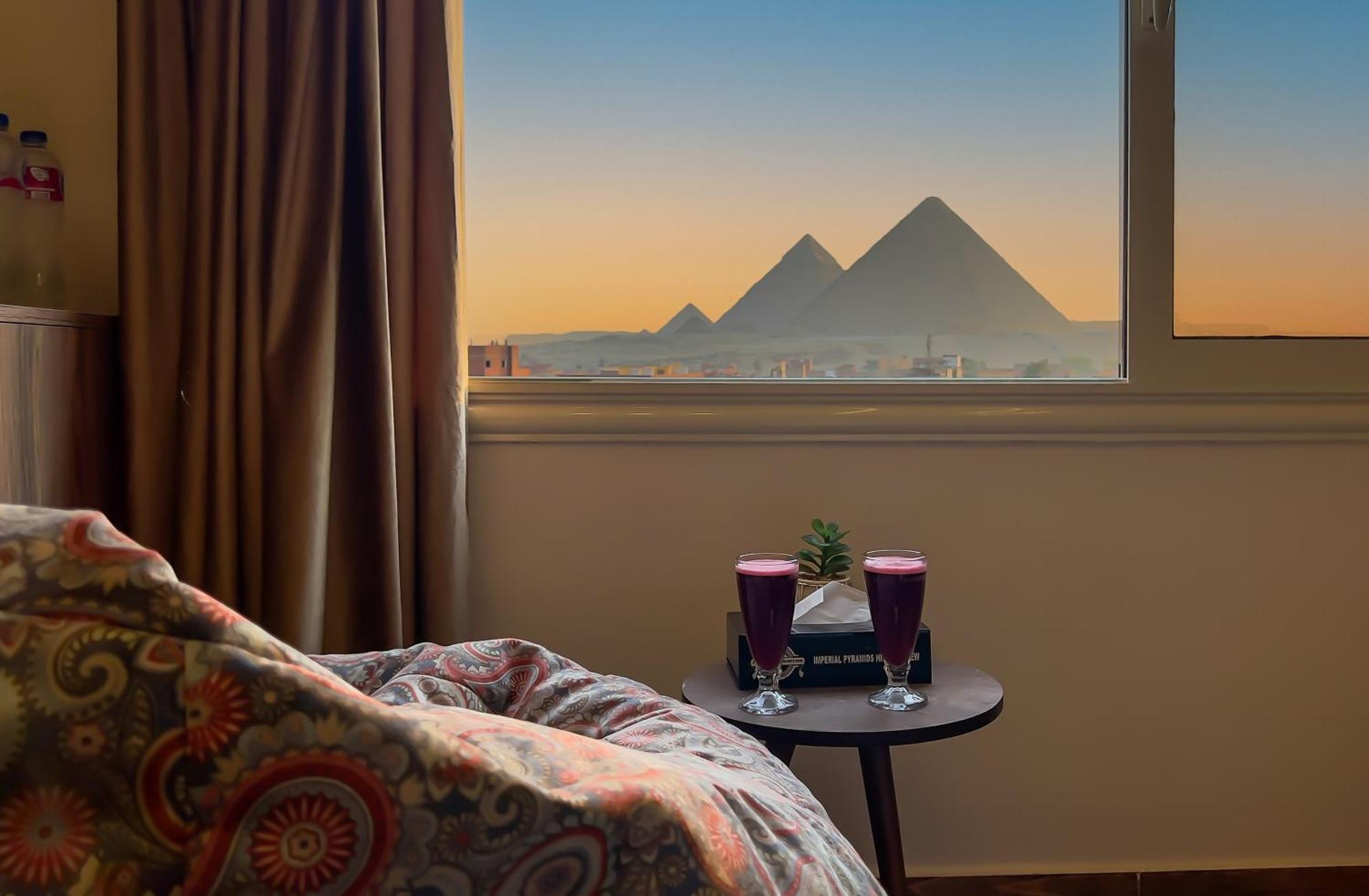 לינה וארוחת בוקר Nazlet el-Sîsi Imperial Pyramids Heights View מראה חיצוני תמונה